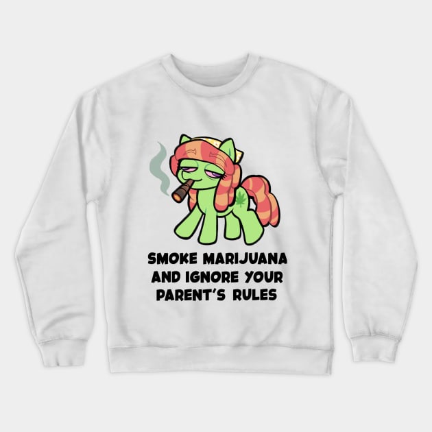 ignore your parent's rules Crewneck Sweatshirt by moozua